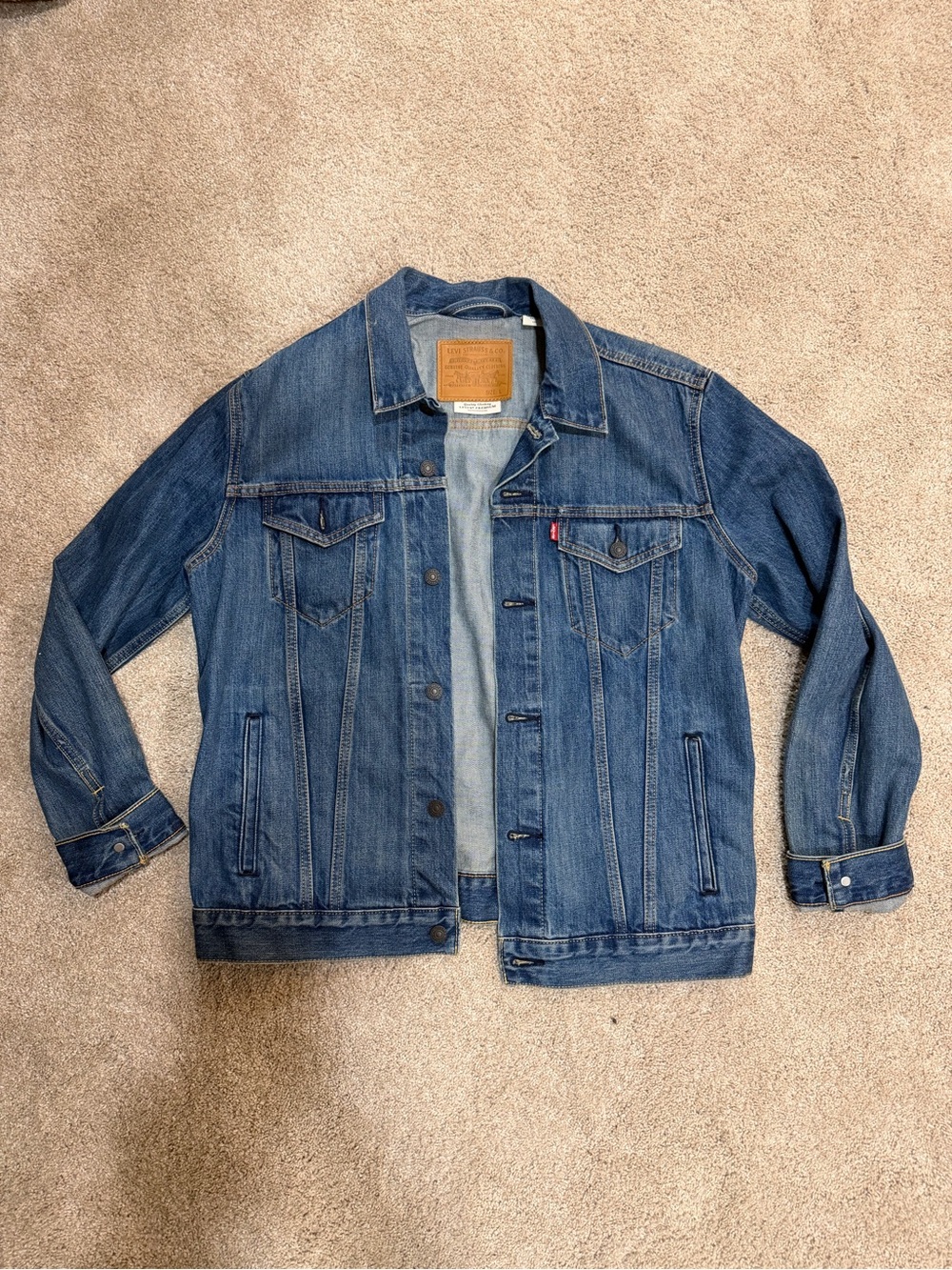 Levi's Men's Trucker Jacket Denim Jacket Size Large